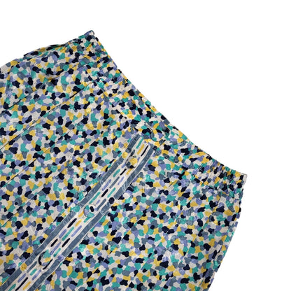 Lilet Paris Vintage 80's Multicoloured Retro Button Front Skirt Womens UK 12