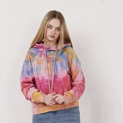 Levi's Vintage 90's Tie-Dye Pullover Drawstring Hoodie Womens UK Size XXS