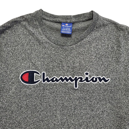 Champion Vintage 90s Grey Long Sleeve T-Shirt Mens UK Size XL