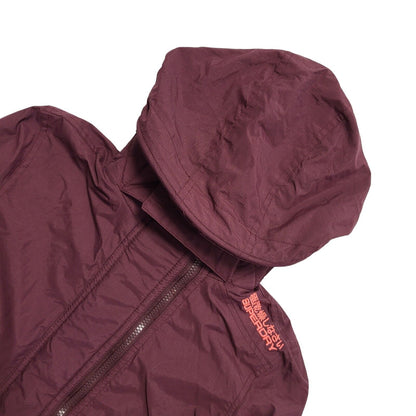 Superdry Wind Cheater Burgundy Hooded Jacket Uk Women's Size S