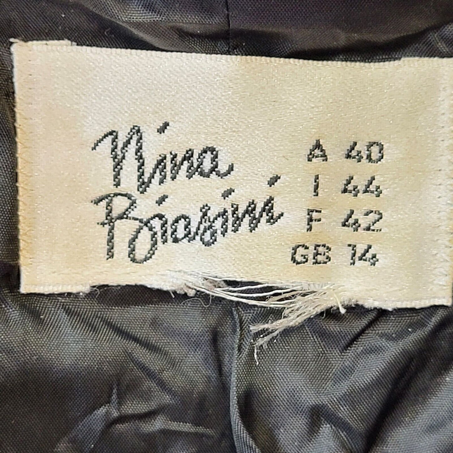 Nina Biasini 80s Vintage Black Velvet Button-Up Jacket Women's Size 14