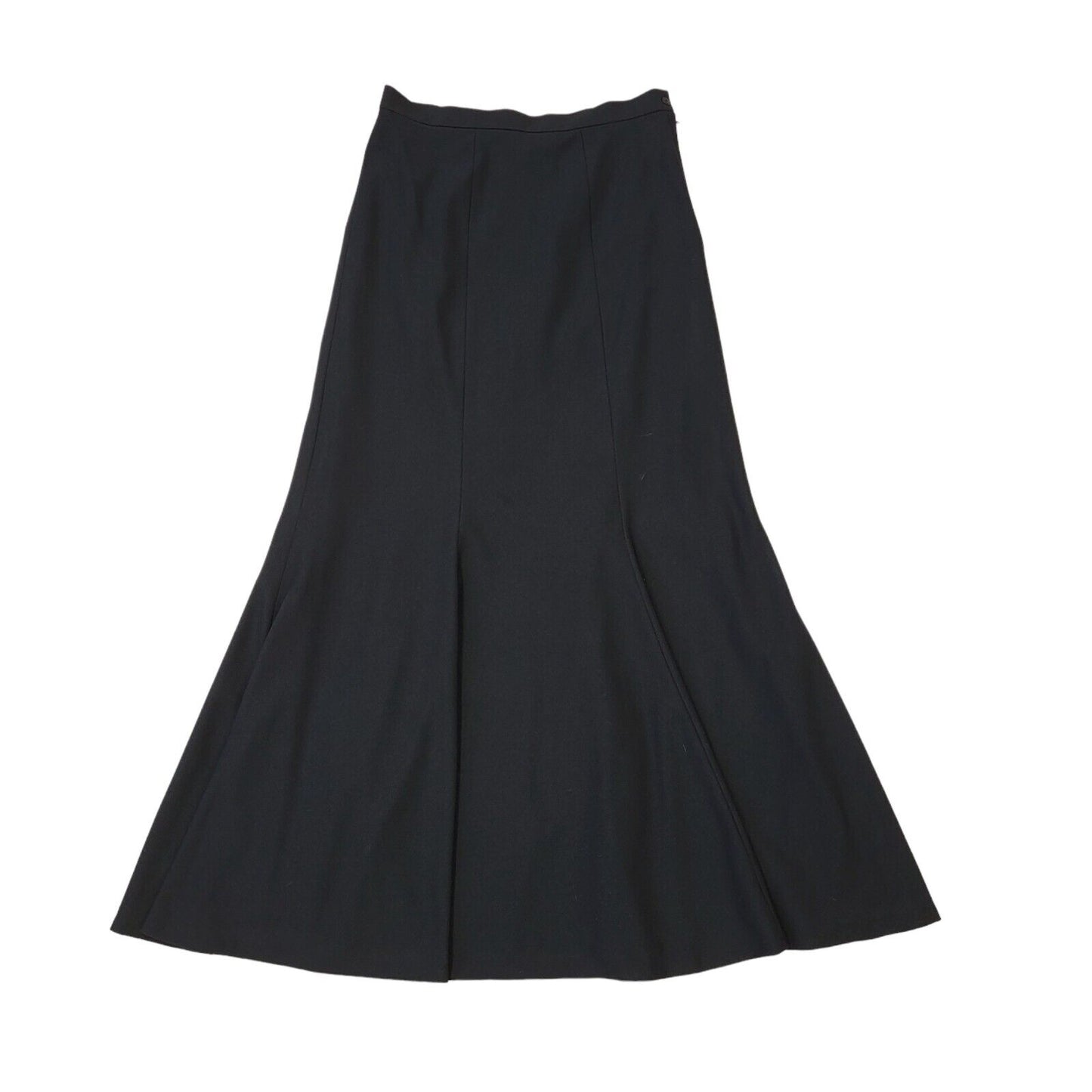 DL Barron Vintage 80's Black Pleated Skirt Uk Women's Size 16 W32