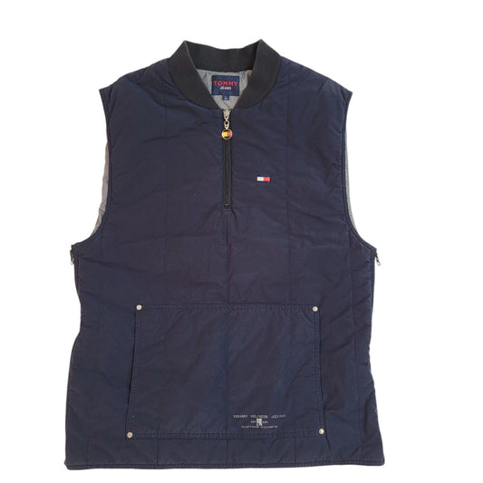 Tommy Jeans Navy Blue Sleeveless High Neck Gilet Uk Men's Size Large