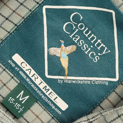 Country Classics Vintage 90's Green Checked Long Sleeve Shirt Mens UK M