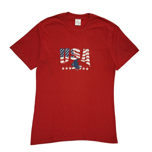 Usa Old Mill Red Vintage 90s Short Sleeve T-Shirt Uk Men's XL