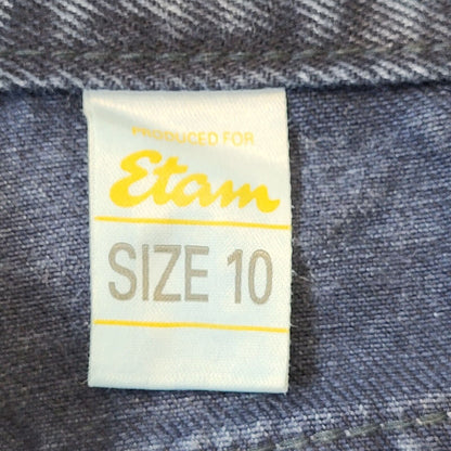 Etam 90s Vintage Dark Blue Tapered Denim Jeans Women's Size 10 W28 L30