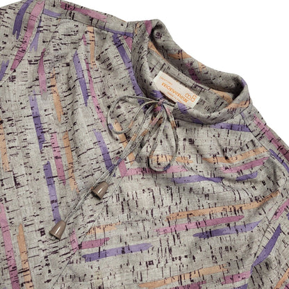 70s Vintage Monveneuir Purple Retro Pattern A-Line Dress Women's 14