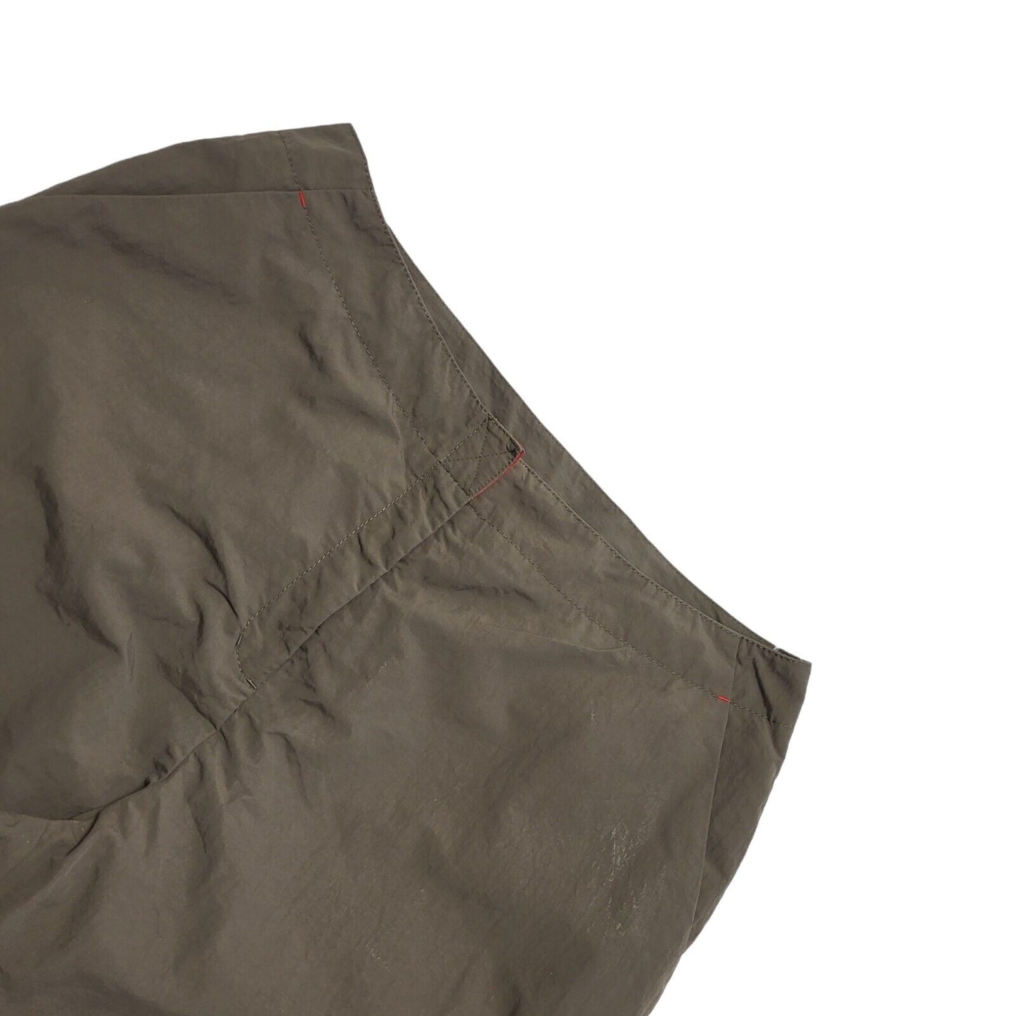 Next Vintage Y2K Brown Nylon Wide Leg Trousers Womens Size 14 Long W31 L31