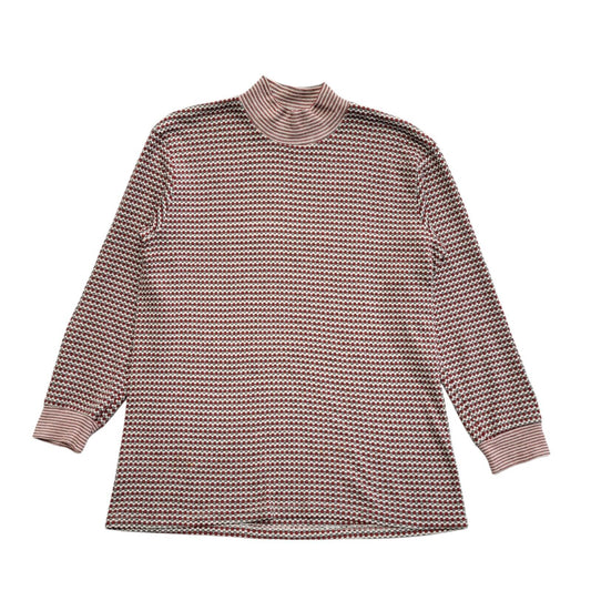 Vintage 70s Pink Roll Neck Jumper Uk Women's Size Medium