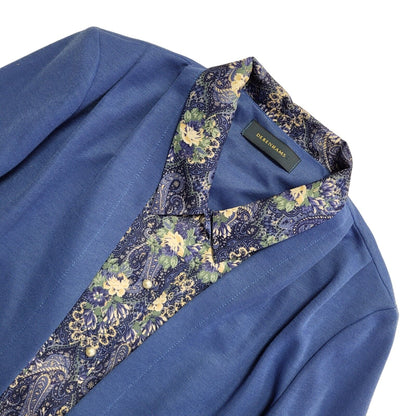 Debenhams Vintage 90's Blue 2 In 1 Top Shirt & Cardigan Womens UK Size 12