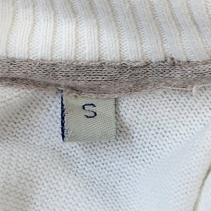 Schott Y2K Vintage White Zipped Cotton Cardigan Men's Size Small