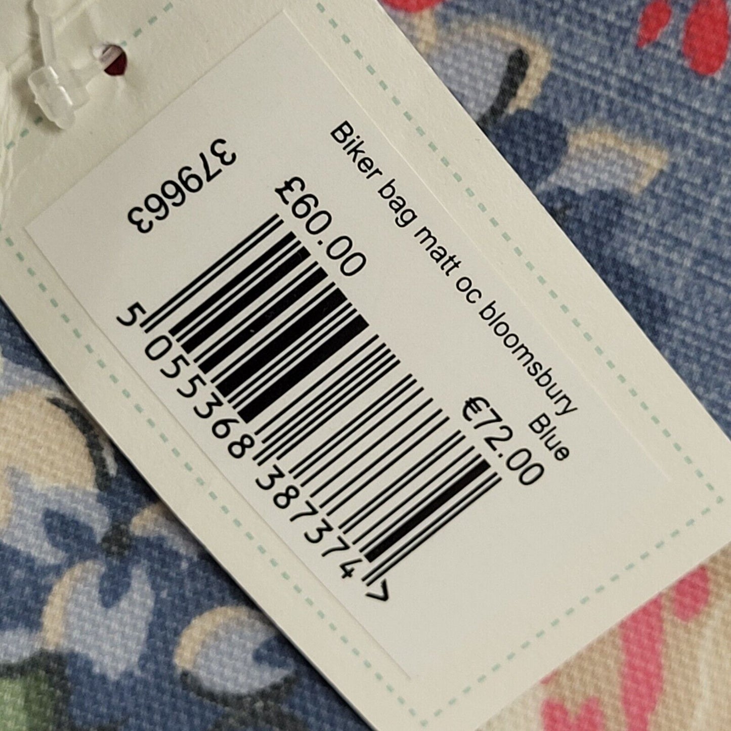 Cath Kidston Blue Bloomsbury Biker Hand Bag / Shoulder Bag Women's 11" x 14.5"