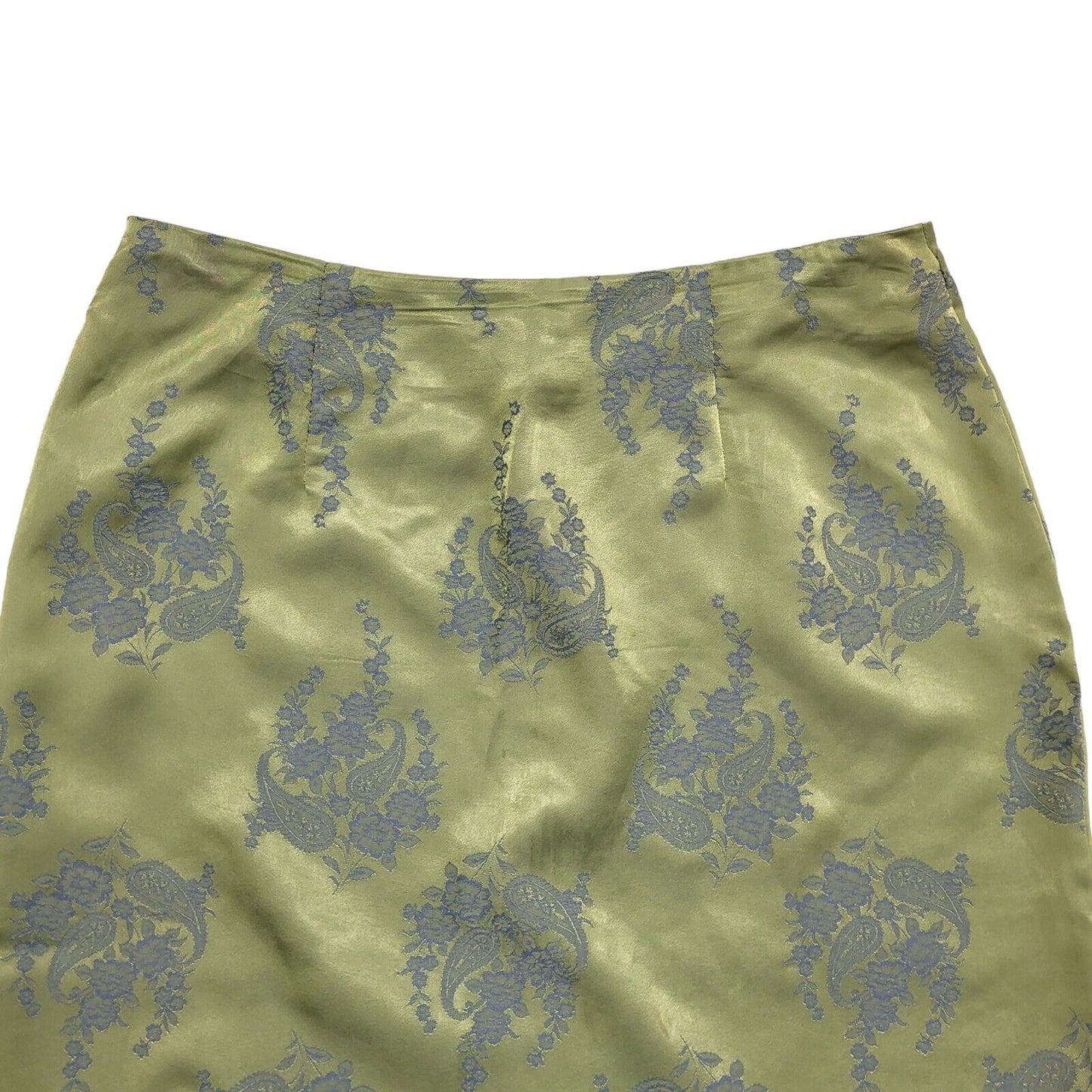 Florence & Fred Y2k Green Grey Floral Skirt Uk Women's Size 14