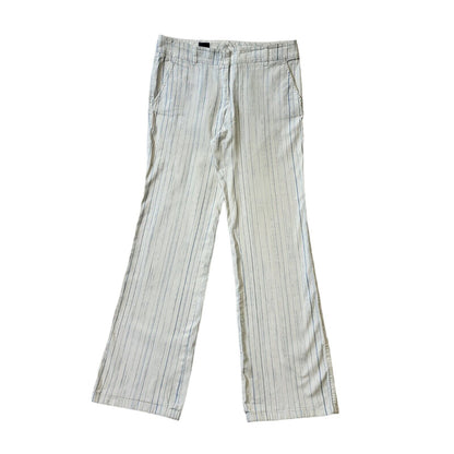 Cinque Y2K Vintage Striped Bootleg Trousers Women's Size 14 W32 L34