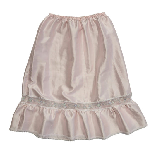 Vintage 90's Pink Floral Under Petticoat Skirt Women's Size 6 W24