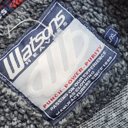 Watsons Vintage 90's Grey Fleece Jumper UK Men's Size L/XL
