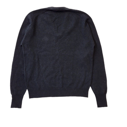 Munsingwear 90s Vintage Wool Blend Black V-Neck Jumper Men's Size L