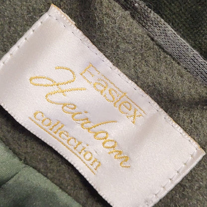 Heirloom Vintage 80s Green Button Rain Coat Women's Size 16