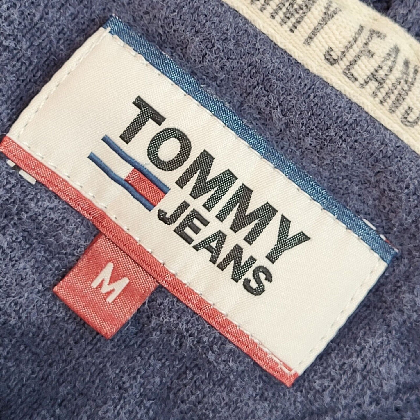 Tommy Hilfiger Navy Blue Y2k Crew Neck Jumper Uk Men's Size Medium