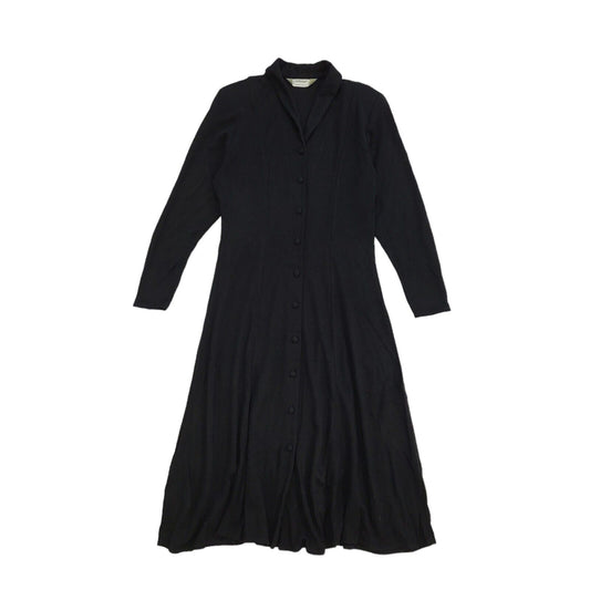 90s Vintage St Michael Black Daywear Dress Women's Size 12