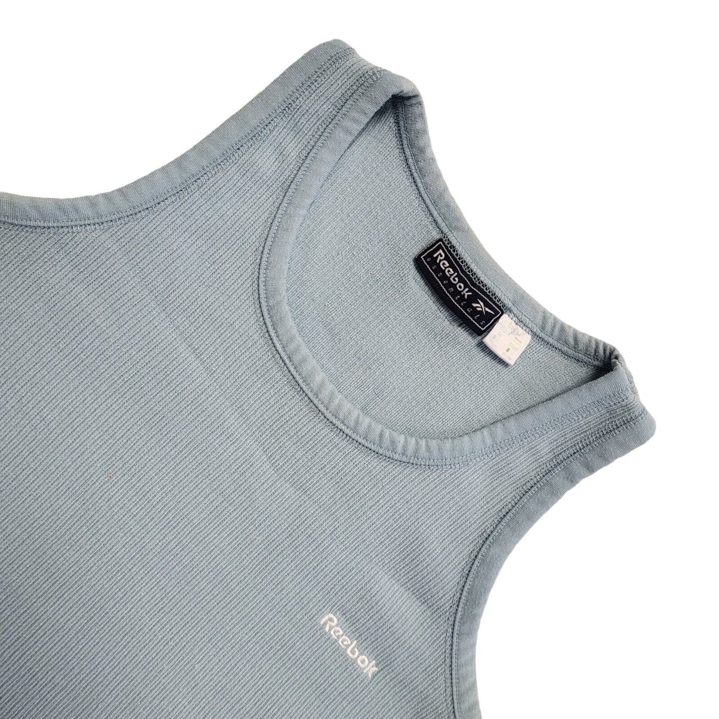 Reebok Vintage 90's Blue Sleeveless Tank Top Womens UK Size 14