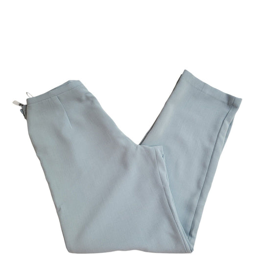 Wallis 90s Vintage Blue Straight Leg Casual Trousers Uk Women's 14 W32 L30