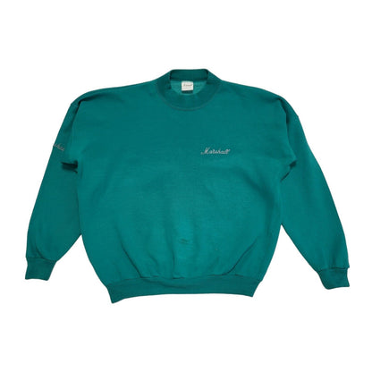 Marshall 80's Green Crew Neck Sweatshirt Uk Men's Size XL