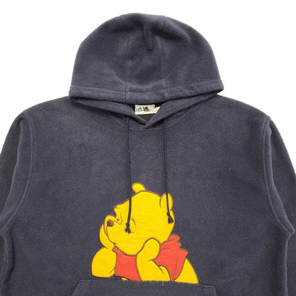 Disneyland Vintage Y2K Blue Fleece Pullover Hoodie Uk Women's Size L