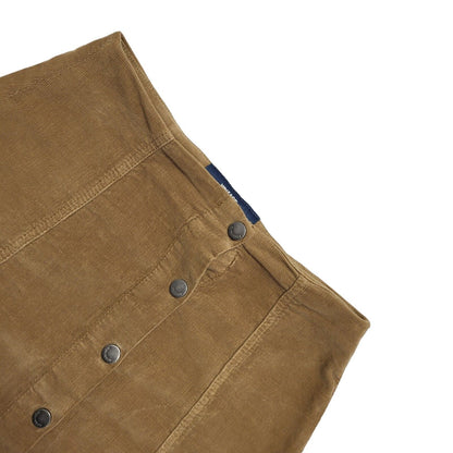 Superdry Modern Brown Corduroy Button Front Skirt Womens UK Size S W26