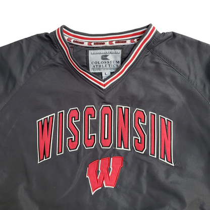 Colosseum Athletics Grey Wisconsin Vintage 90's Sweatshirt UK Men's Size L