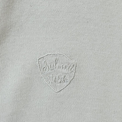 Schott Y2K Vintage White Zipped Cotton Cardigan Men's Size Small