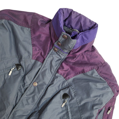 Trespass Vintage 90's Grey & Purple Ski Jacket UK Men's Size Large