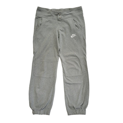 Nike Vintage Y2K Grey Tapered Tracksuit Pants Womens UK S W32 L27
