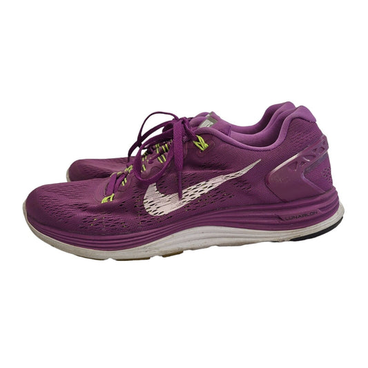 Nike Lunarglide Purple Lace-up Sports Casual Trainers Uk Women's Size 6