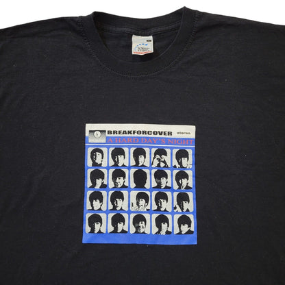 Screen Stars The Beatles Black T-Shirt Short Sleeve UK Size Large