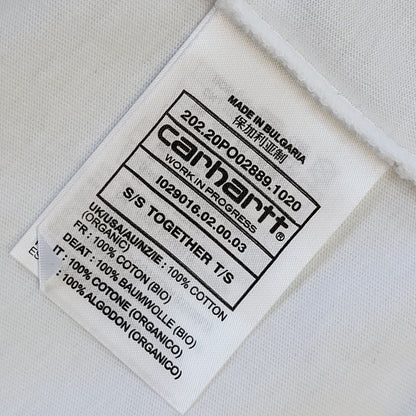 Carharrt 90s Vintage Flower Print White Crew Neck T-Shirt Men's L