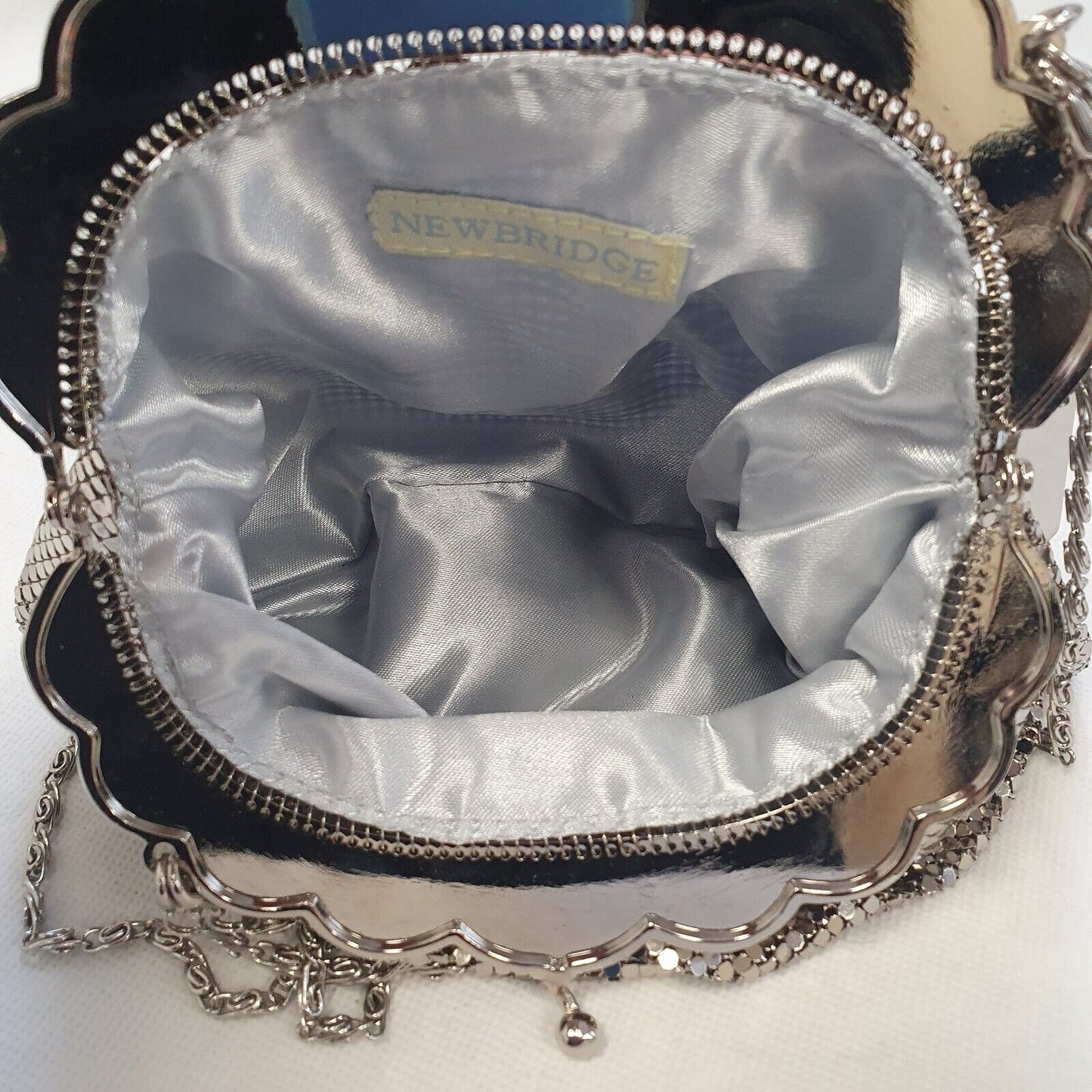 Newbridge Silver Metallic  Evening Party Cross Body Purse Bag