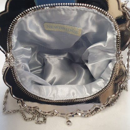 Newbridge Silver Metallic  Evening Party Cross Body Purse Bag