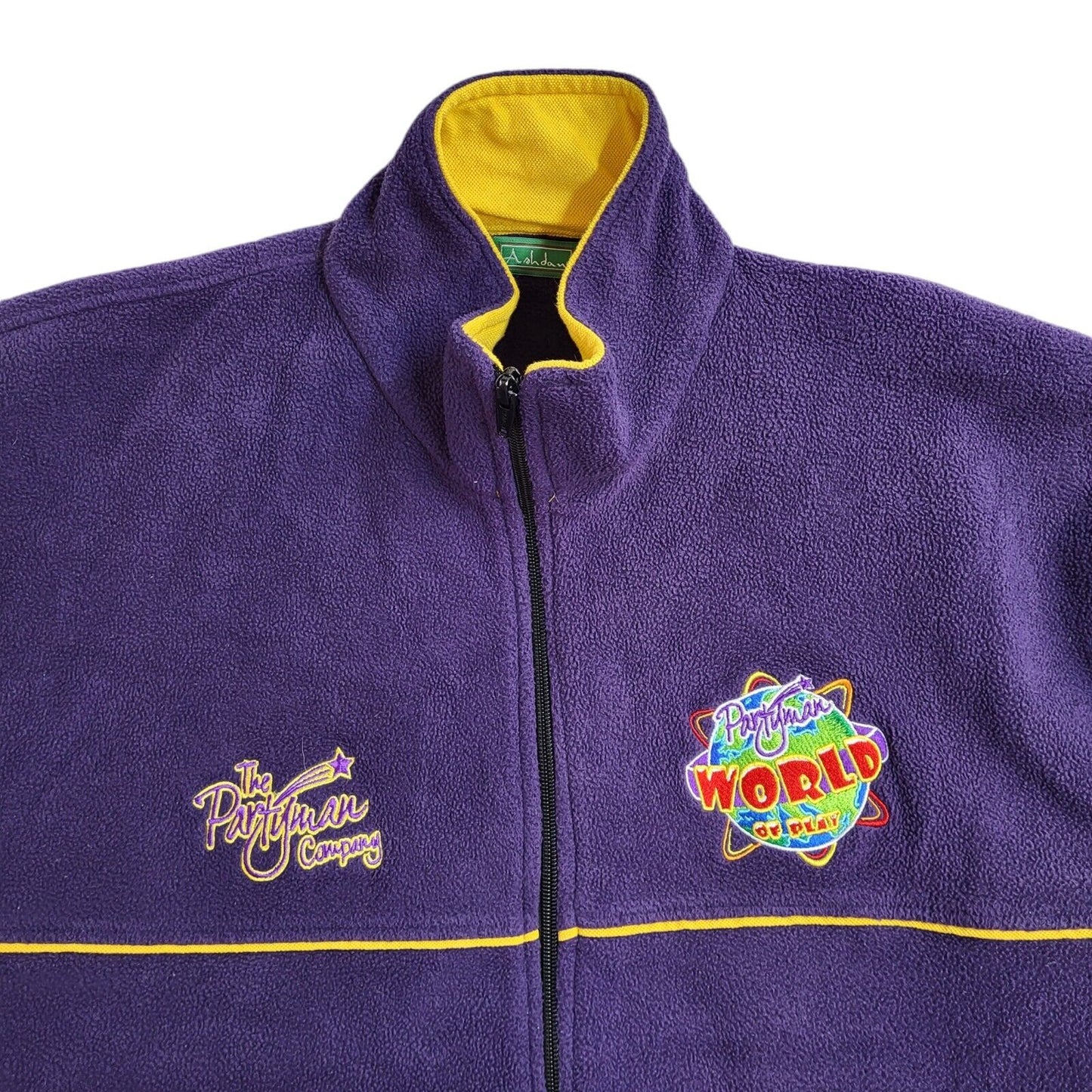 Ashdan Vintage 80s Purple Hiking Fleece Jacket Uk Men's Size Large