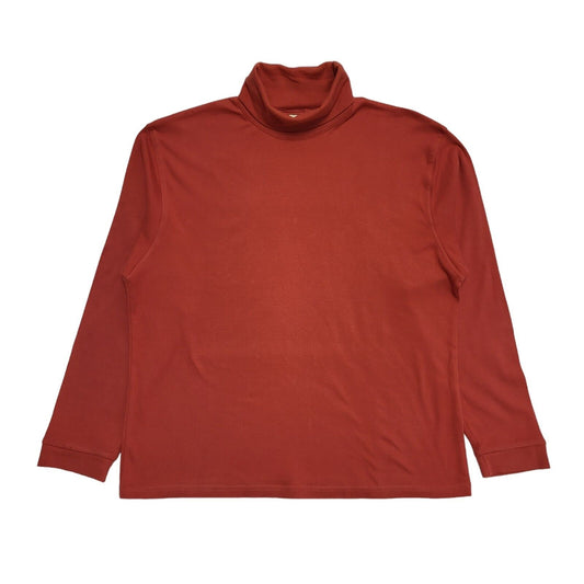 Equorian 90s Vintage Red Roll Neck Jumper Uk Women's Size L (18-20)