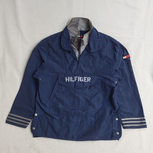 Tommy Hilfiger Navy Blue Y2k Pullover Jacket Uk Men's Size Small