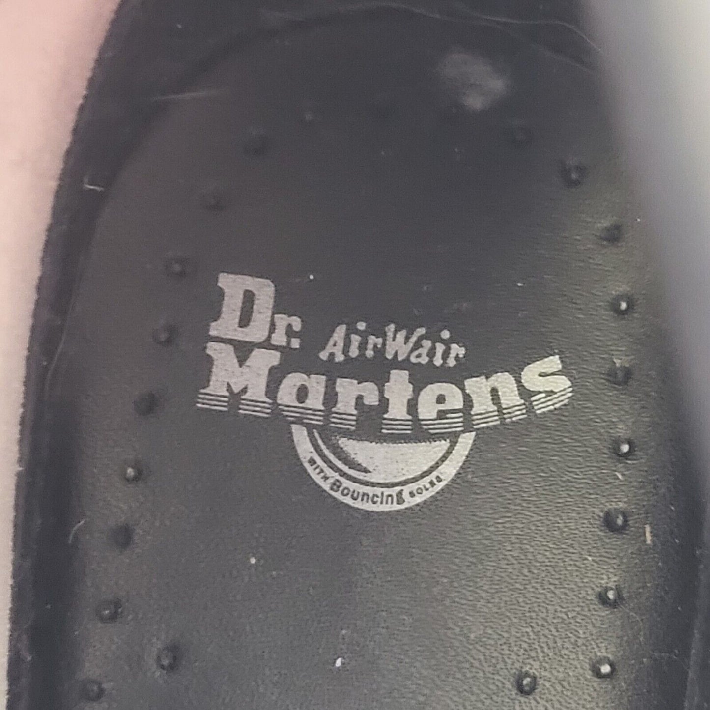 Dr Martens 1460 Smooth Leather White & Black Lined Boots Uk Women's Size 5