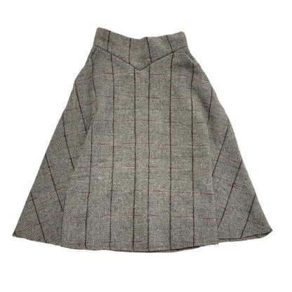 Chicwish Vintage 90's Grey & Purple Check Zip Skirt Women's Size Small W26