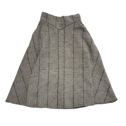 Chicwish Vintage 90's Grey & Purple Check Zip Skirt Women's Size Small W26