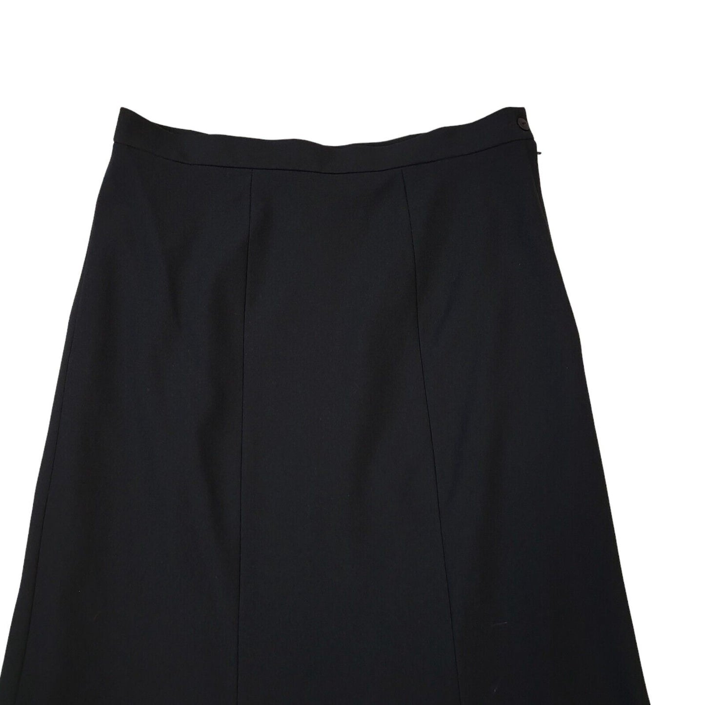 DL Barron Vintage 80's Black Pleated Skirt Uk Women's Size 16 W32