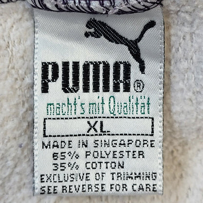 Puma 90s Vintage Grey & Purple Crew Neck Sweatshirt Men's Size XL