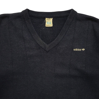 Adidas Navy Blue Vintage 90s Crew Neck Jumper Uk Men's Size Small