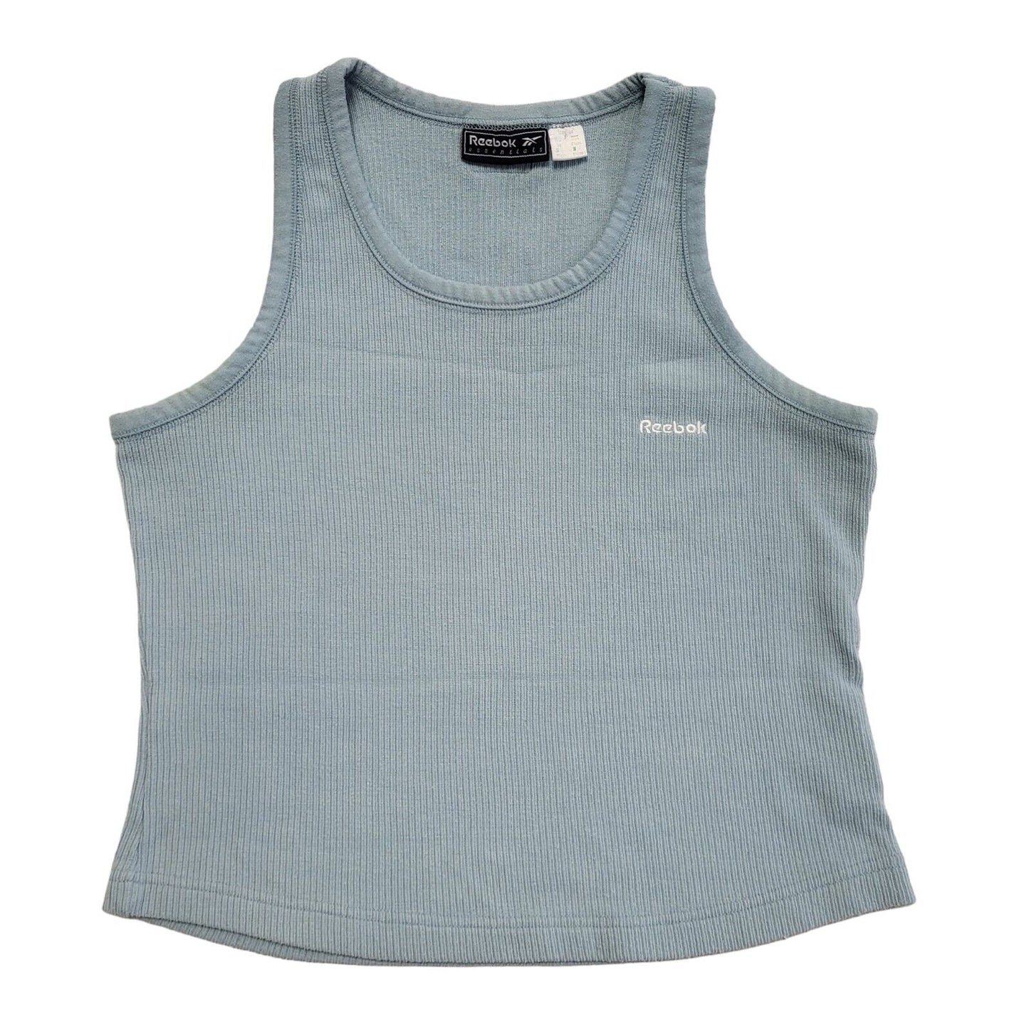 Reebok Vintage 90's Blue Sleeveless Tank Top Womens UK Size 14