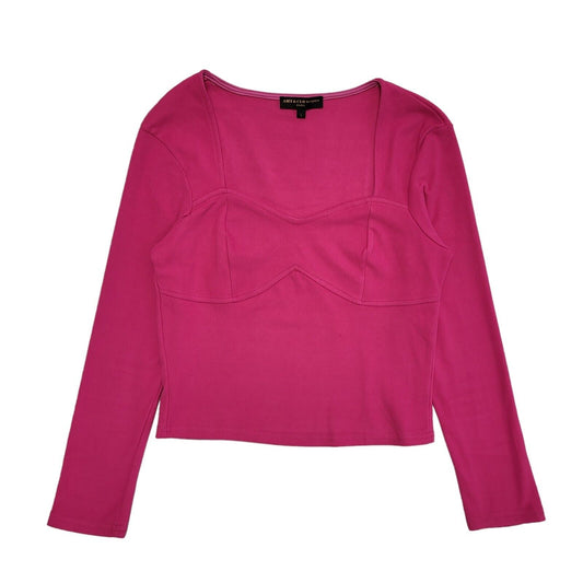 Amy & Clo Vintage 90's Pink Long Sleeve Top Womens UK Size L