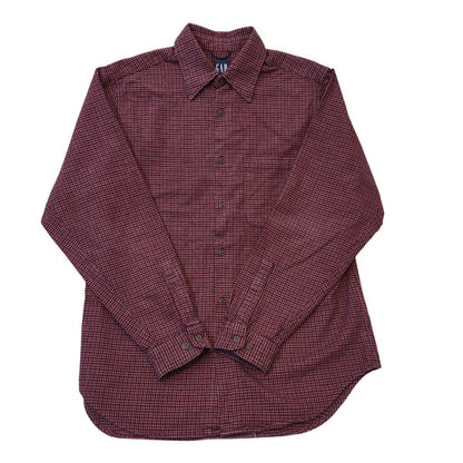 Gap 90s Vintage Red & Blue Checked Oversized Long Sleeve Shirt Men's Size Small